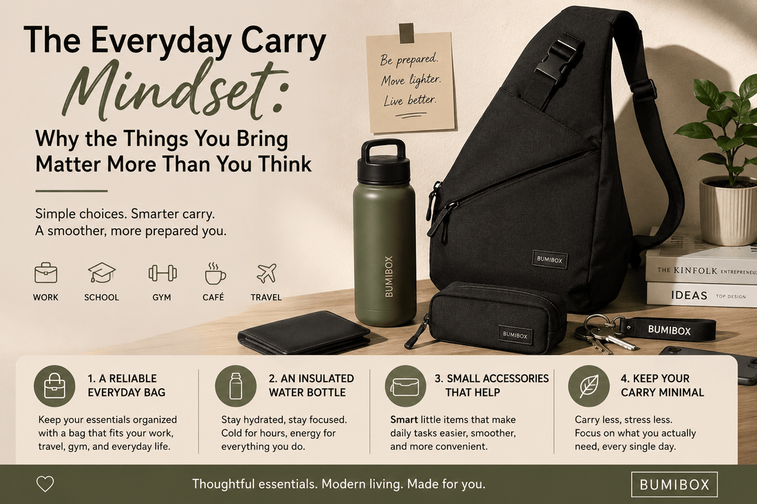 The Everyday Carry Mindset: Why the Things You Bring Matter More Than You Think - Bumibox