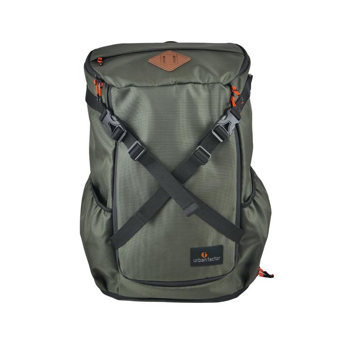 Urban Factor Stocky 30L Water-Resistant Travel Backpack – Army Green