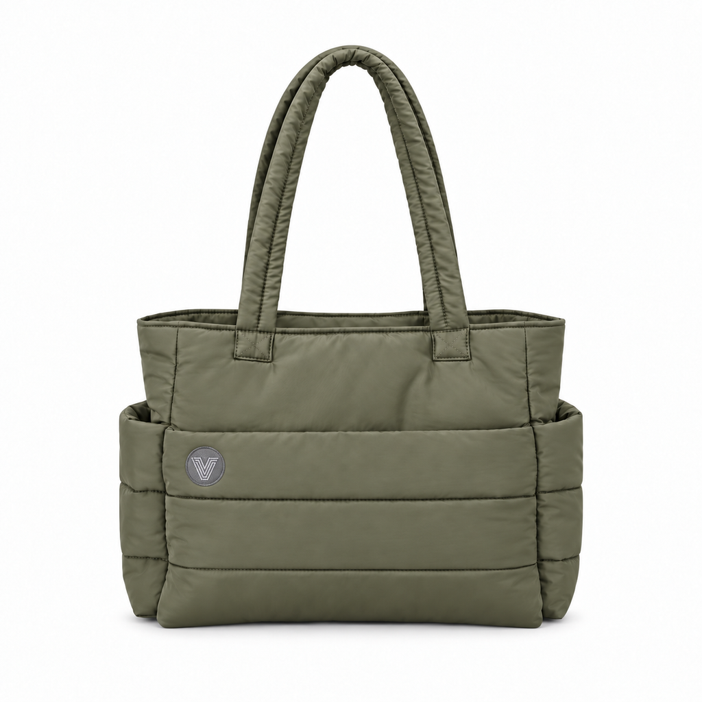 Vayra Water-Repellent Nylon Tote Bag