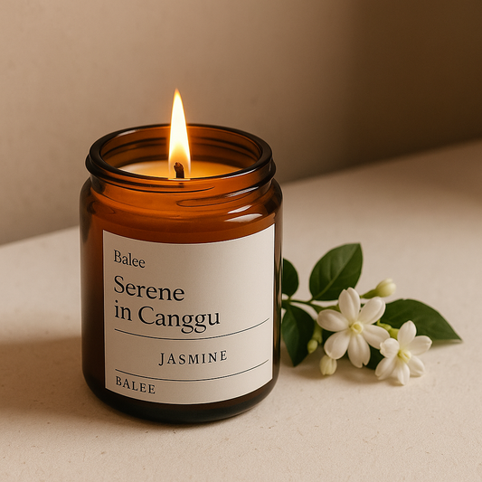 Balee Jasmine Serene in Canggu Candle 100g • Bali Spa Smell • Relaxing Aromatherapy