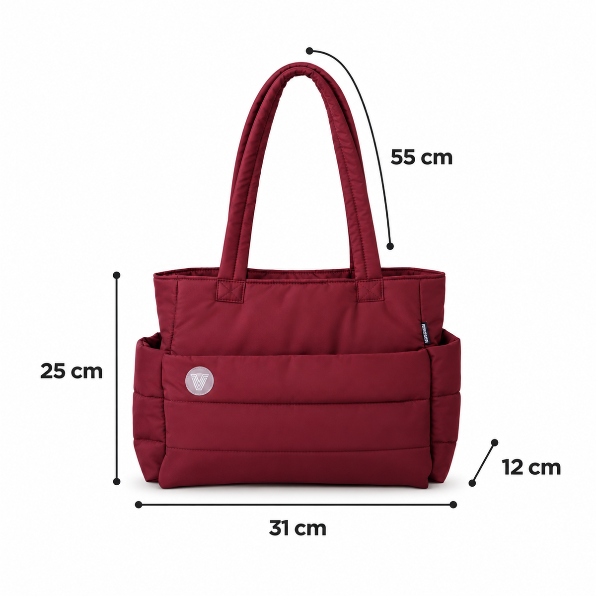 Vayra Water-Repellent Nylon Tote Bag