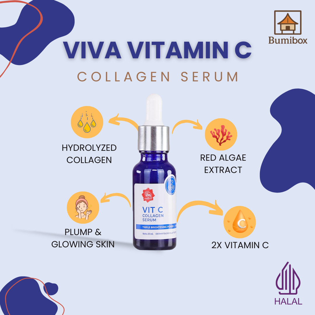 VIVA Vitamin C & Collagen Serum 20ml – Triple Brightening Power