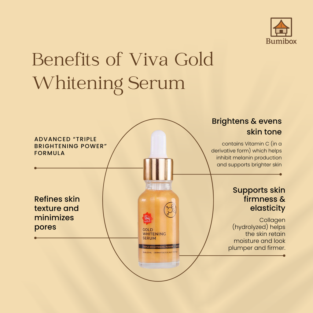 VIVA Gold Whitening Serum 20ml – Triple Brightening Power