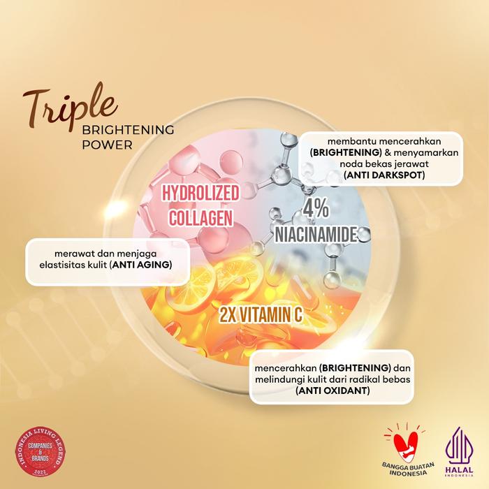 VIVA Gold Whitening Serum 20ml – Triple Brightening Power