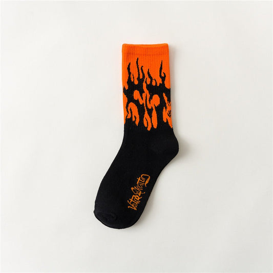 Midnight Flame Crew Socks - Bumibox