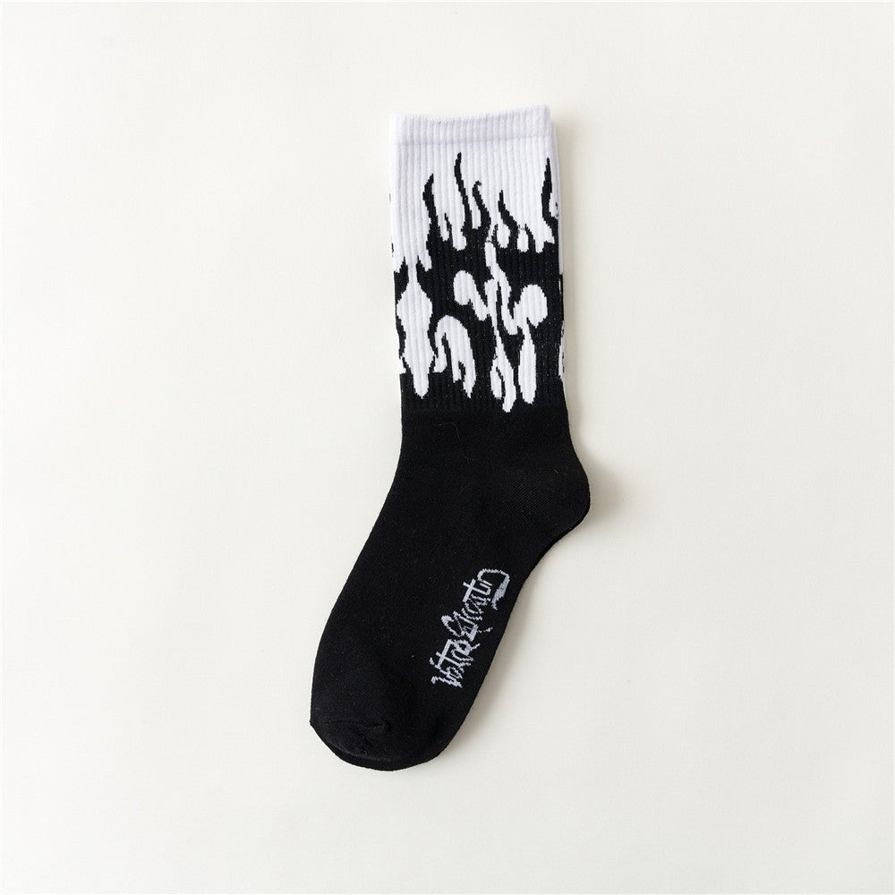 Midnight Flame Crew Socks - Bumibox