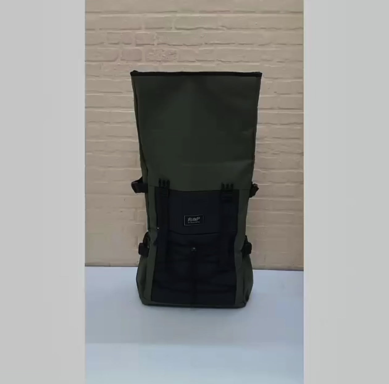 Rittop Top Fold Waterproof Backpack - Black