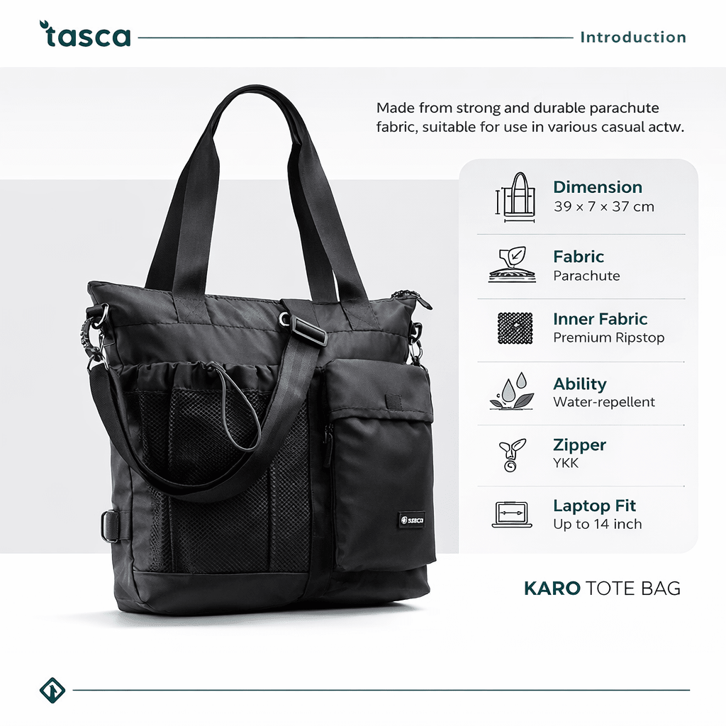 Tasca Karo 3 - in - 1 Tote Bag - Bumibox